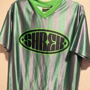 Dreamworks Shrek Green and Gray Men's Jersey